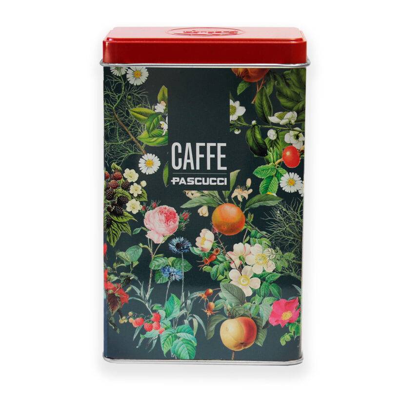 Large floral tin (organic coffee ground for moka 250 g)