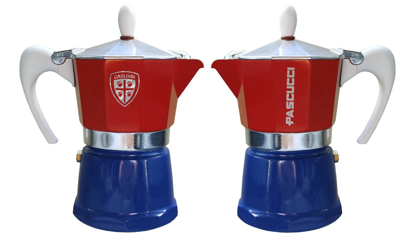 Moka Cagliari Calcio fronte retro Caffè Pascucci