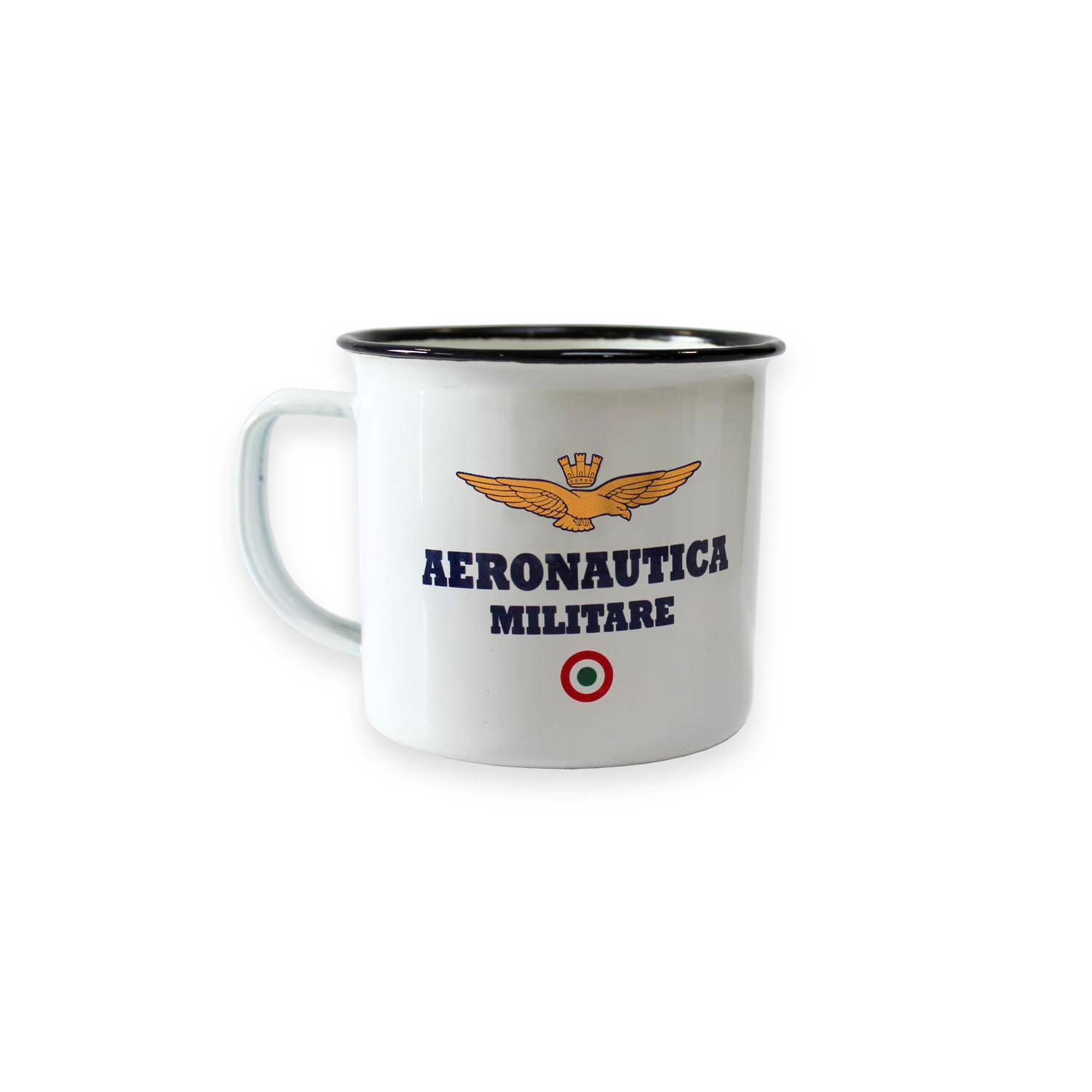 Tazza mug vintage in metallo Aeronautica Militare - Caffè Pascucci  Torrefazione