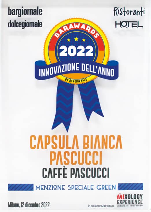 The Pascucci Capsula Bianca wins at Barawards
