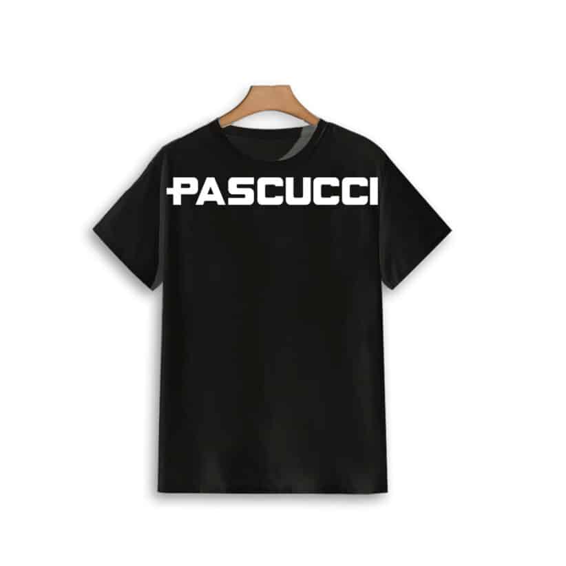 T-Shirt scritta Pascucci nera unisex